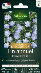 Lin Annuel Blue Dress - Graines d'Exception